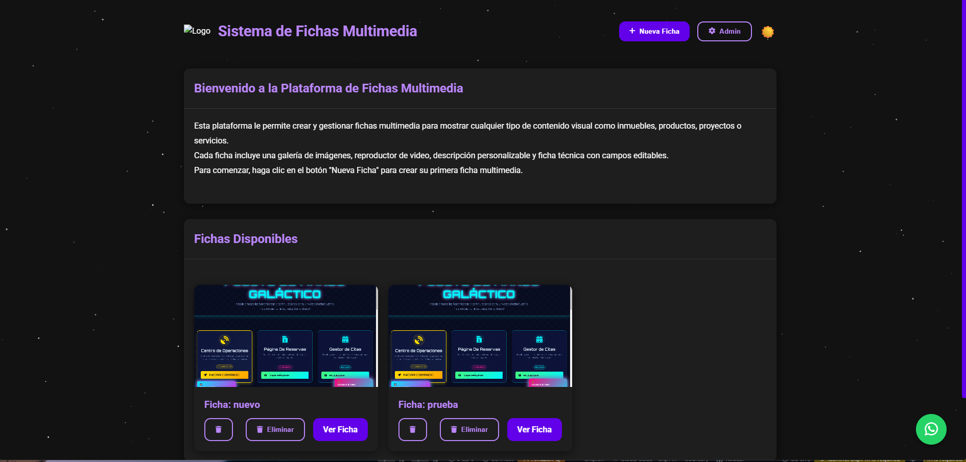 Creador de Fichas Técnicas